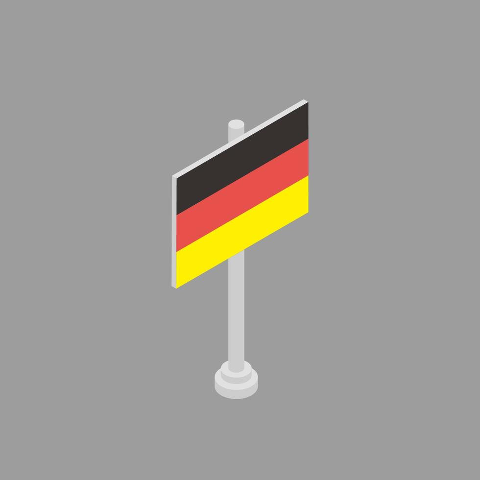 illustrazione di Germania bandiera modello vettore