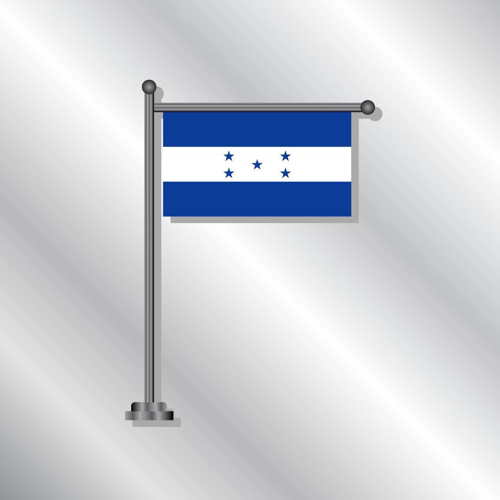 illustrazione di Honduras bandiera modello vettore