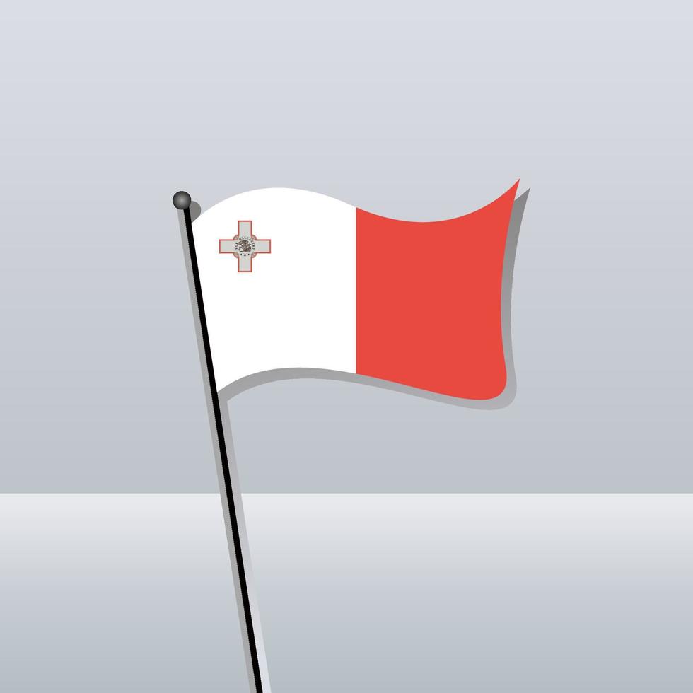 illustrazione di Malta bandiera modello vettore