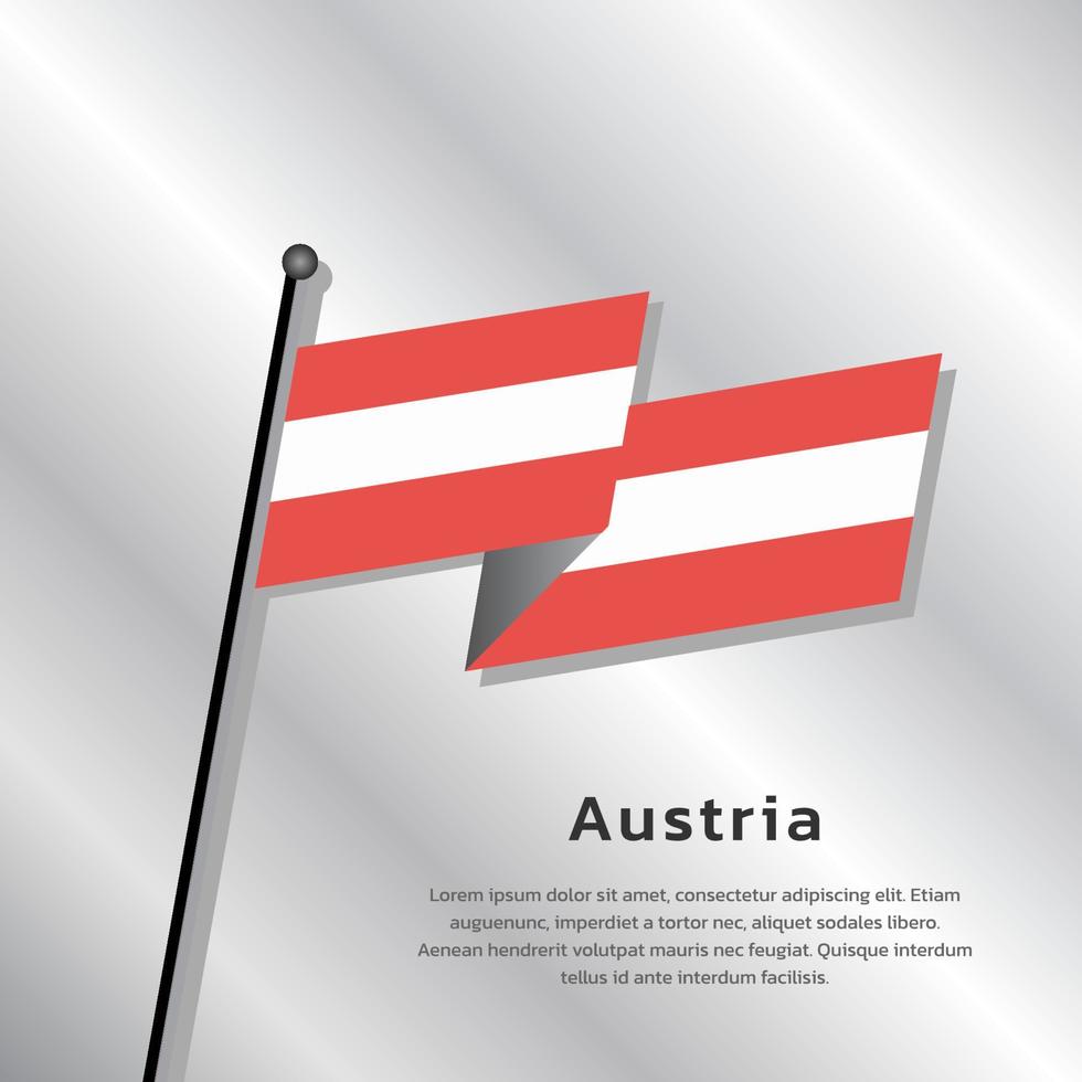 illustrazione di Austria bandiera modello vettore