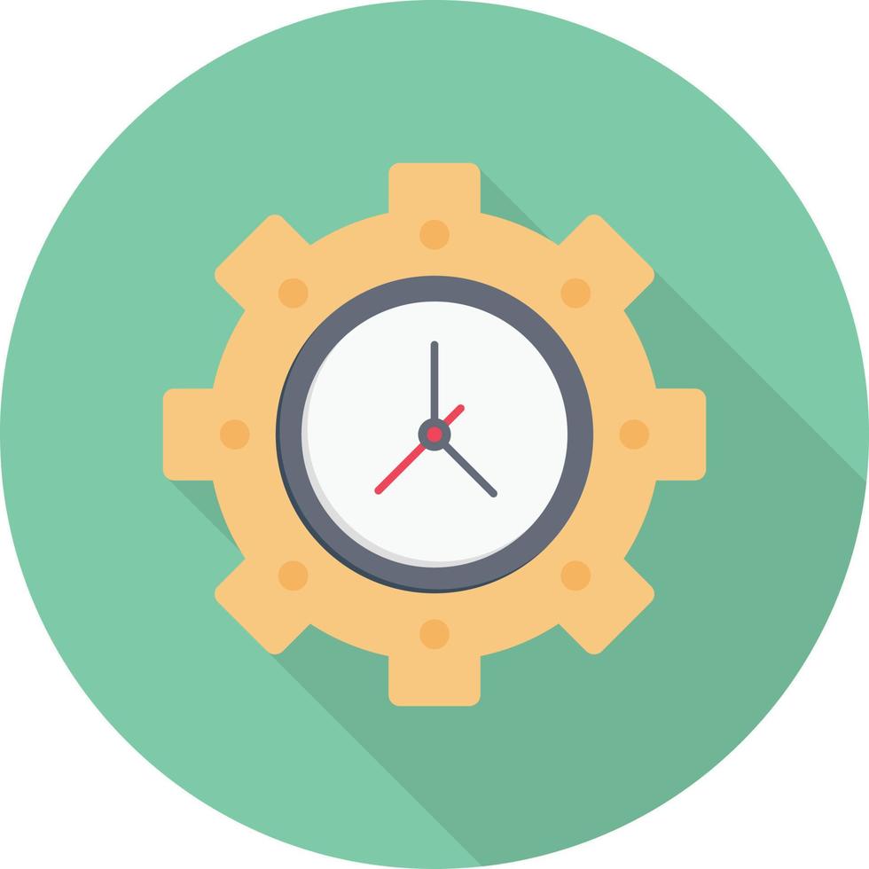 illustrazione vettoriale di impostazione del tempo su uno sfondo simboli di qualità premium. icone vettoriali per il concetto e la progettazione grafica.