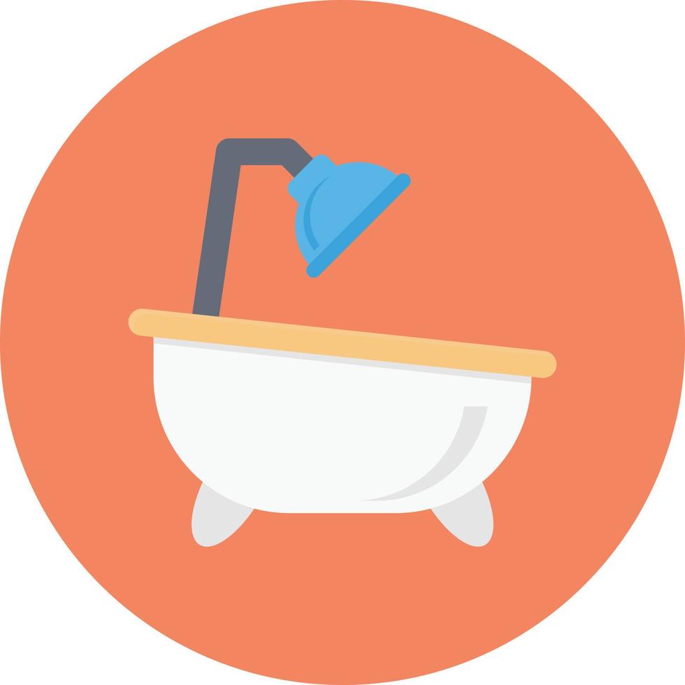illustrazione vettoriale della vasca da bagno su uno sfondo. simboli di qualità premium. icone vettoriali per il concetto e la progettazione grafica.