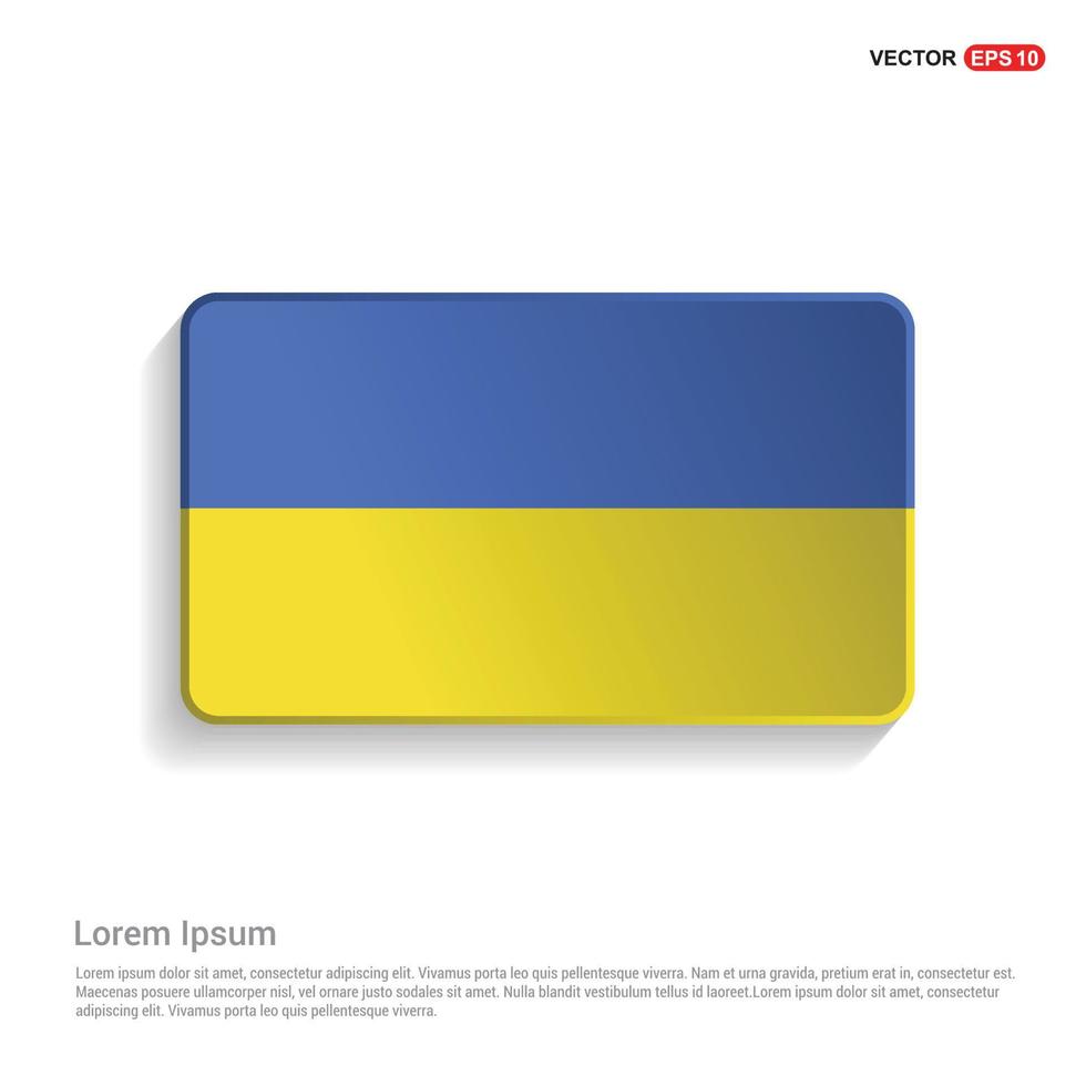 Ucraina bandiera design vettore