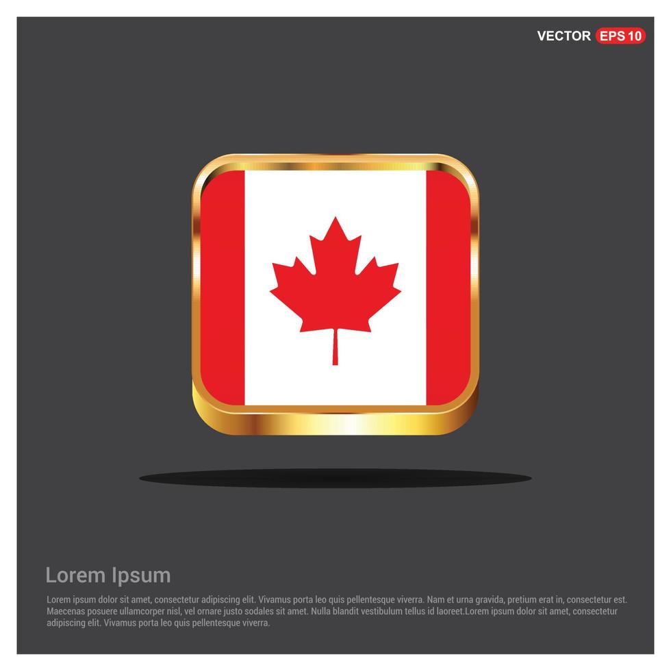 Canada bandiera design vettore