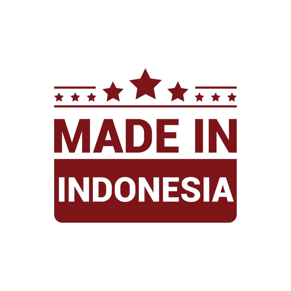 Indonesia francobollo design vettore