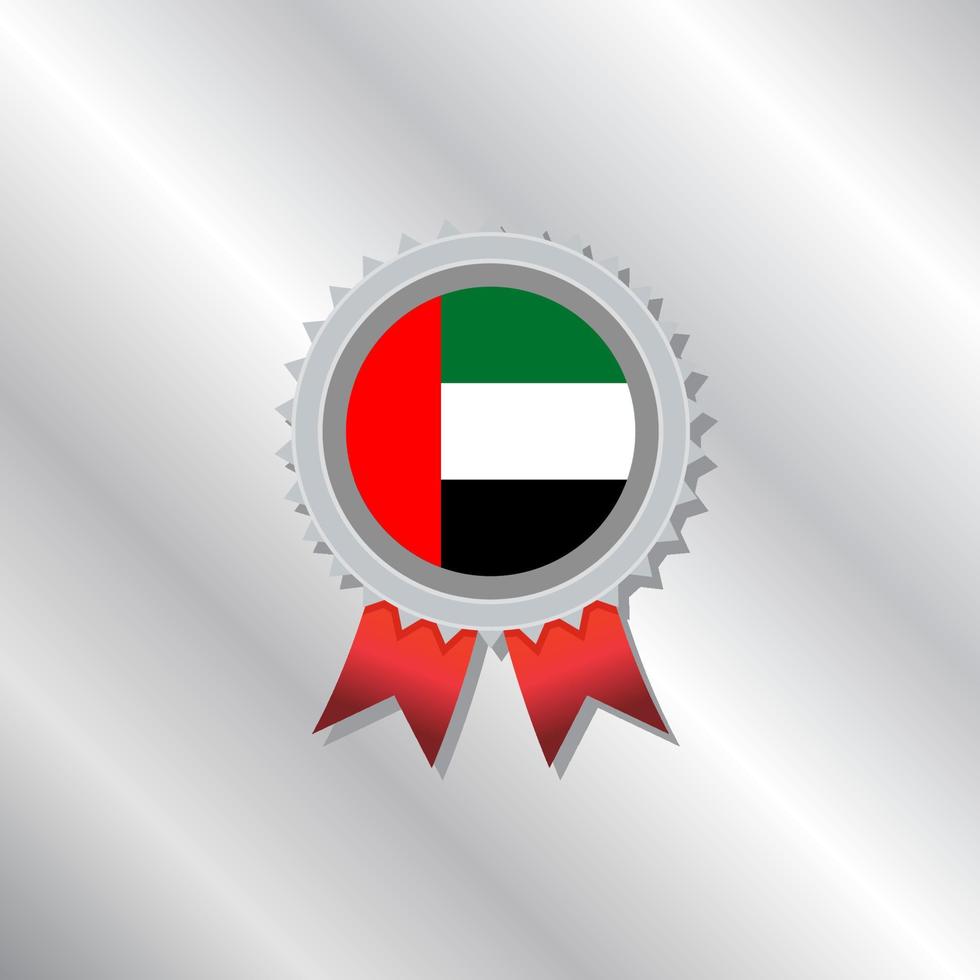 illustrazione di arabo Emirates bandiera modello vettore