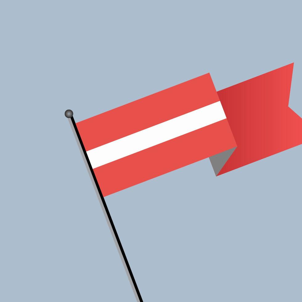 illustrazione di Lettonia bandiera modello vettore