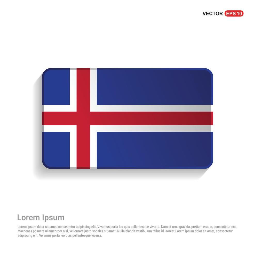 Islanda indipendenza giorno design vettore