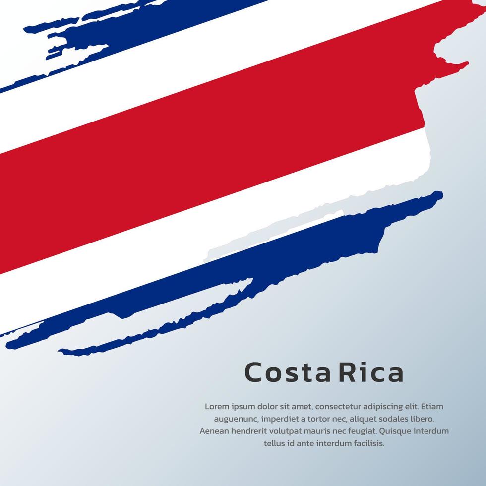 illustrazione di costa rica bandiera modello vettore