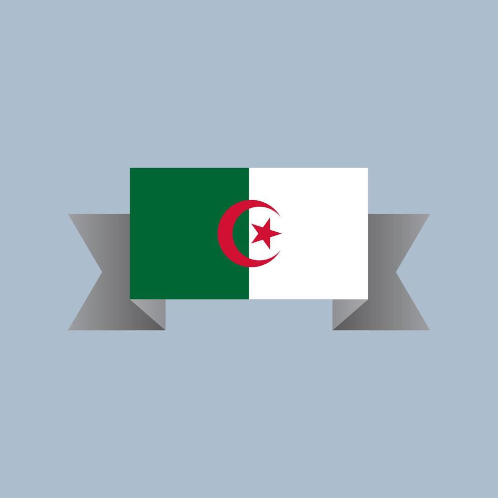 illustrazione di algeria bandiera modello vettore