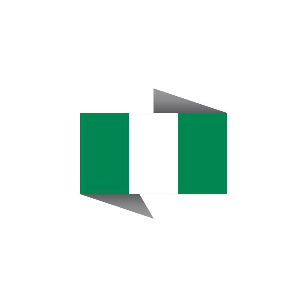 illustrazione di Nigeria bandiera modello vettore