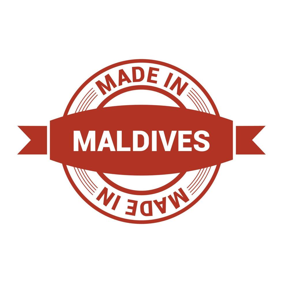 Maldive francobollo design vettore