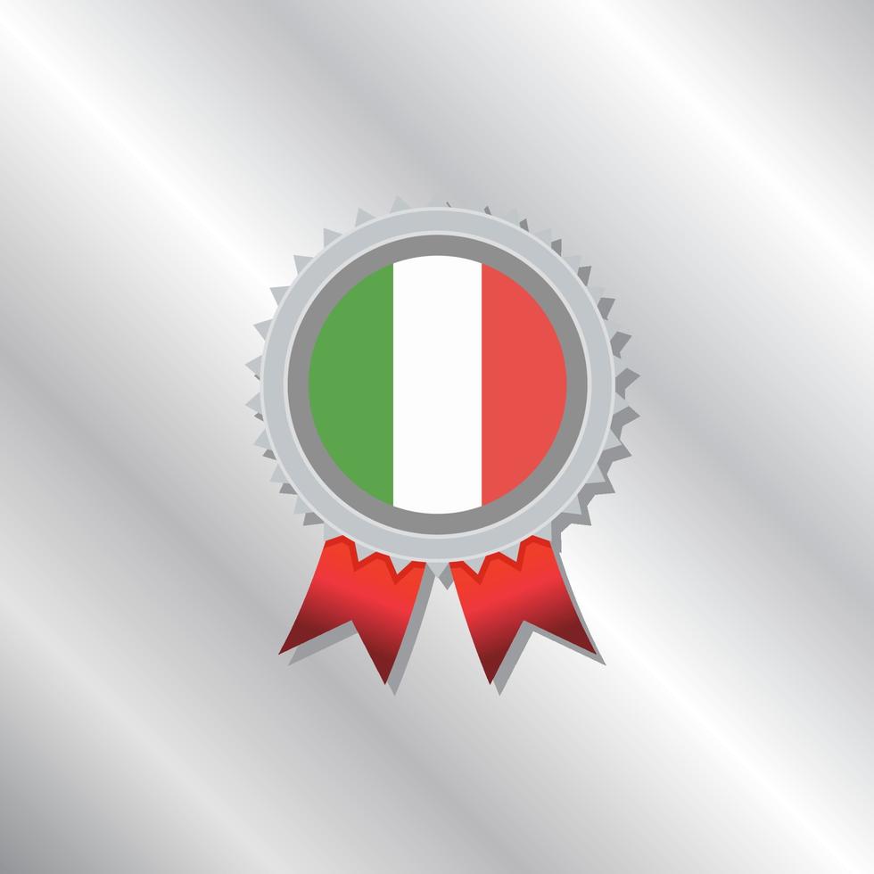 illustrazione di Italia bandiera modello vettore
