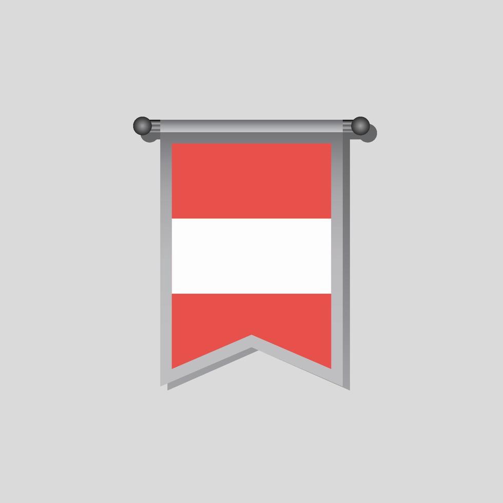 illustrazione di Austria bandiera modello vettore