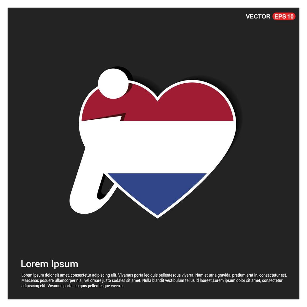 Olanda bandiere design vettore