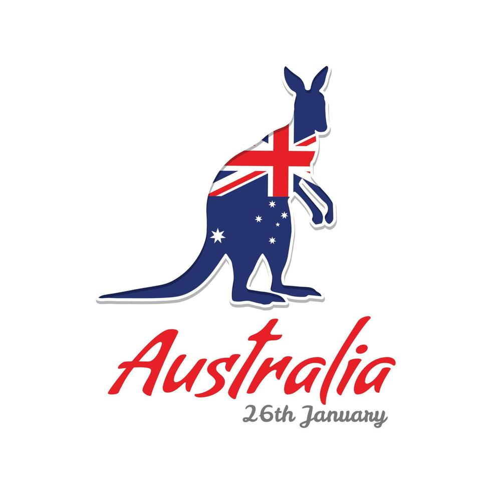 Australia indipendenza giorno carta vettore