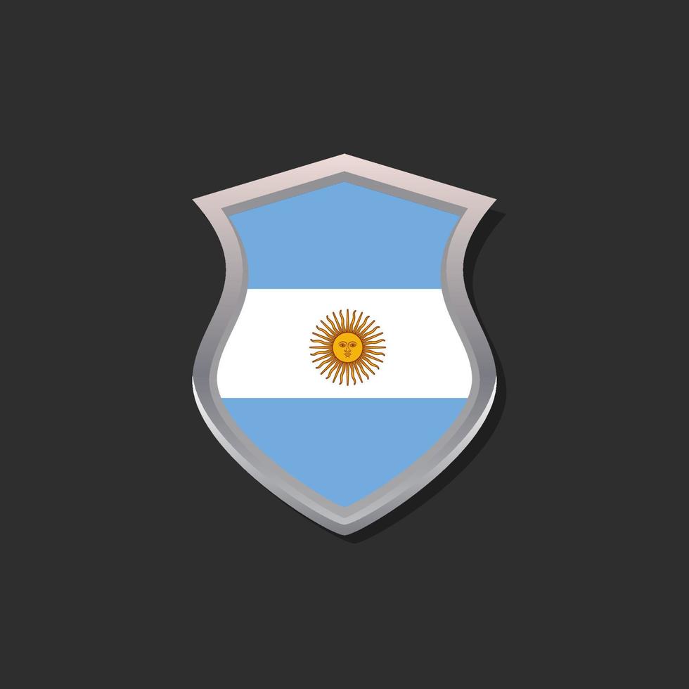 illustrazione di argentina bandiera modello vettore