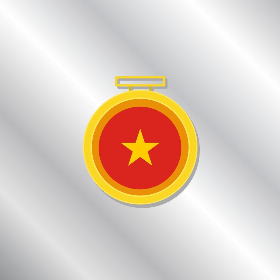 illustrazione di Vietnam bandiera modello vettore