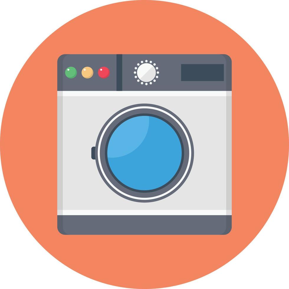 illustrazione vettoriale della lavatrice su uno sfondo simboli di qualità premium. icone vettoriali per il concetto e la progettazione grafica.