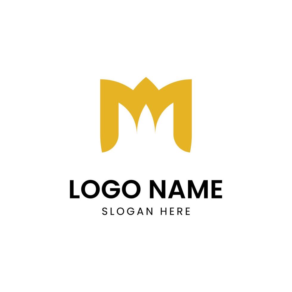 astratto lettera m logotipo. moderno logo idea cartello. vettore