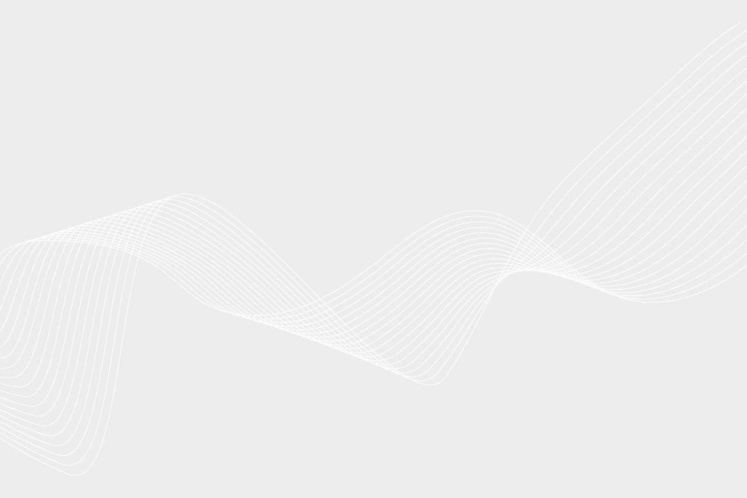 astratto onda linea leggero bianca sfondo. pendenza grigio colore moderno sfondo vettore