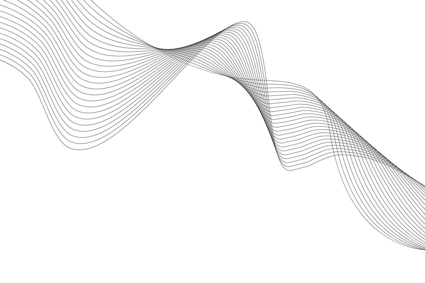 astratto linea onda bianca sfondo. moderno ondulato linea astratto sfondo vettore