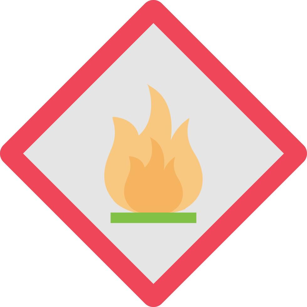 illustrazione vettoriale di fuoco su uno sfondo simboli di qualità premium. icone vettoriali per il concetto e la progettazione grafica.