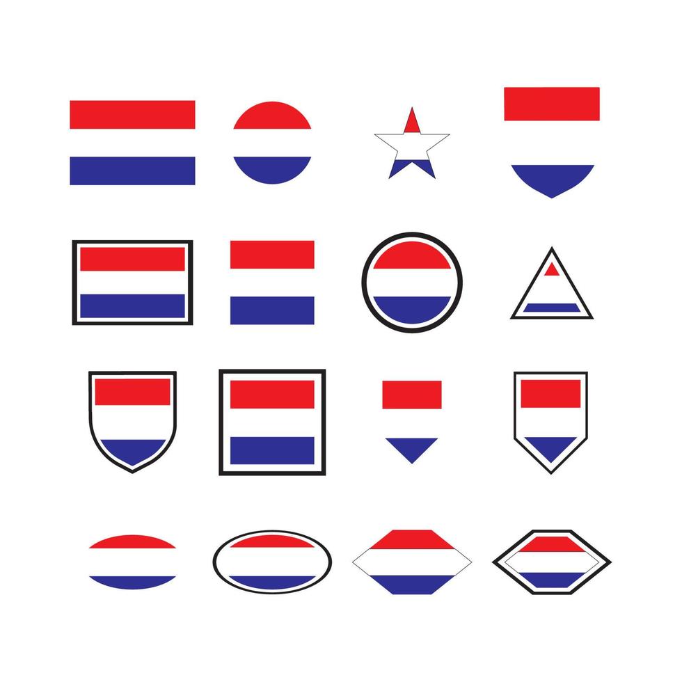 olandese bandiera logo vettore