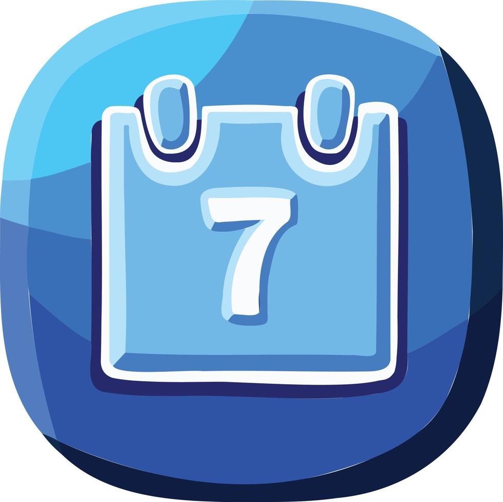 calendario icona vettore blu blu calendario diario programma