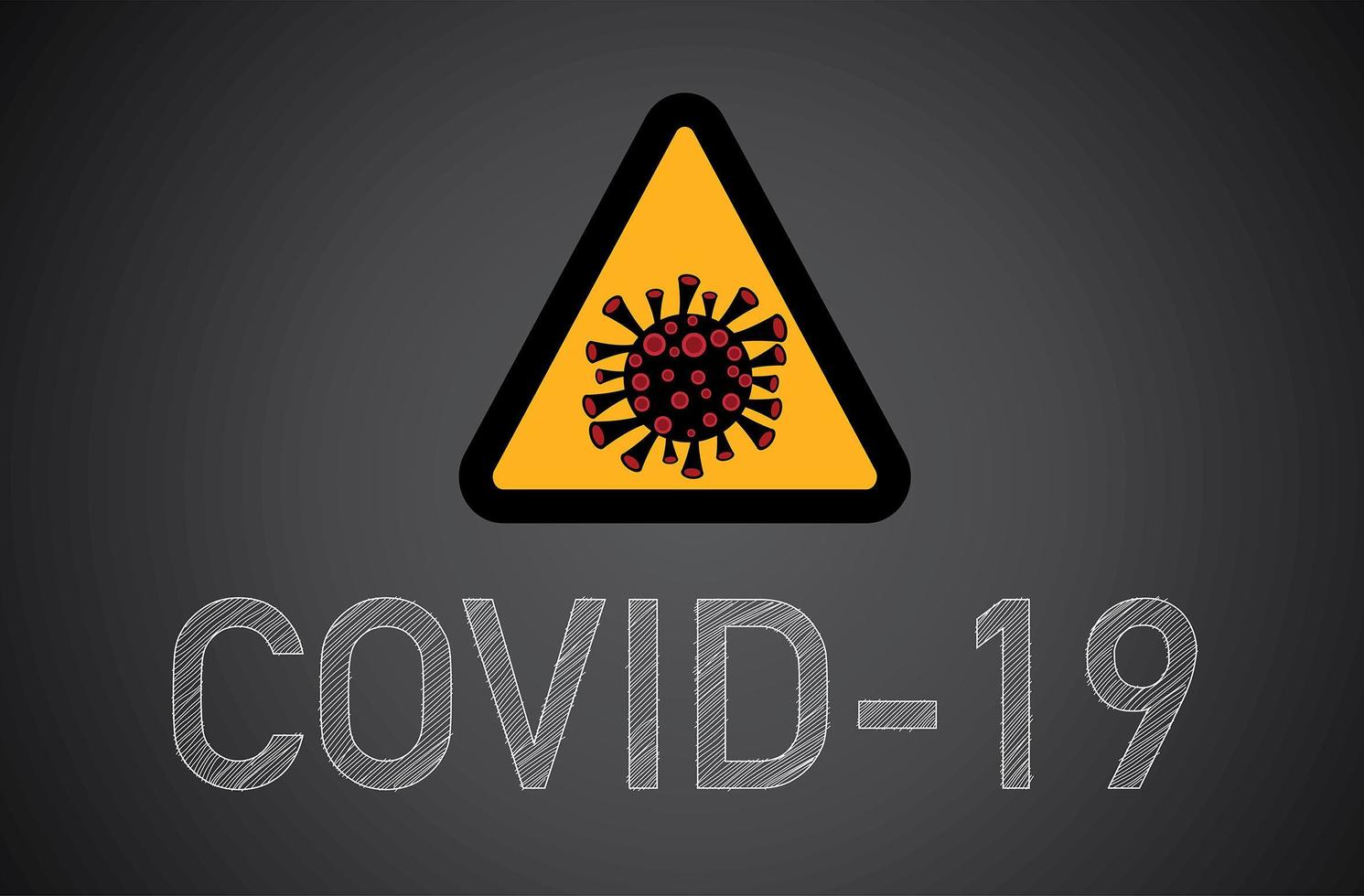 covid-19, segno di coronavirus. vettore