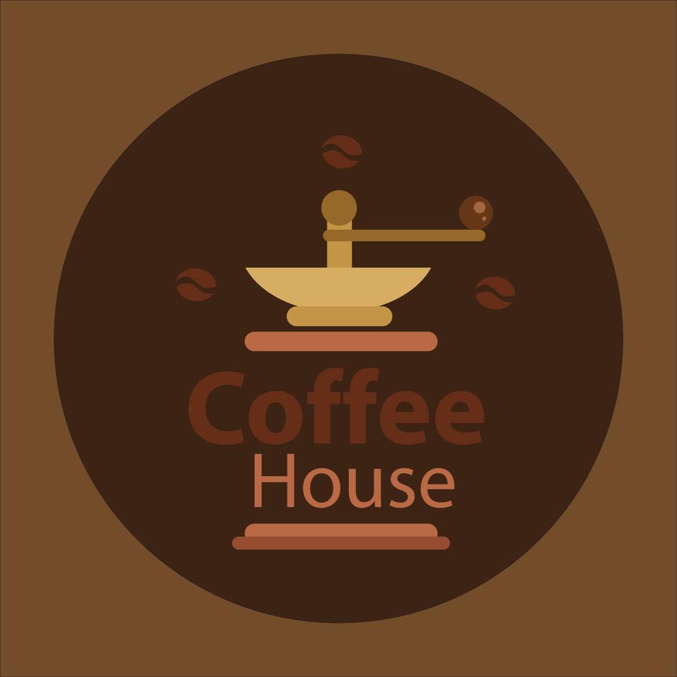 disegno del logo del caffè vettore