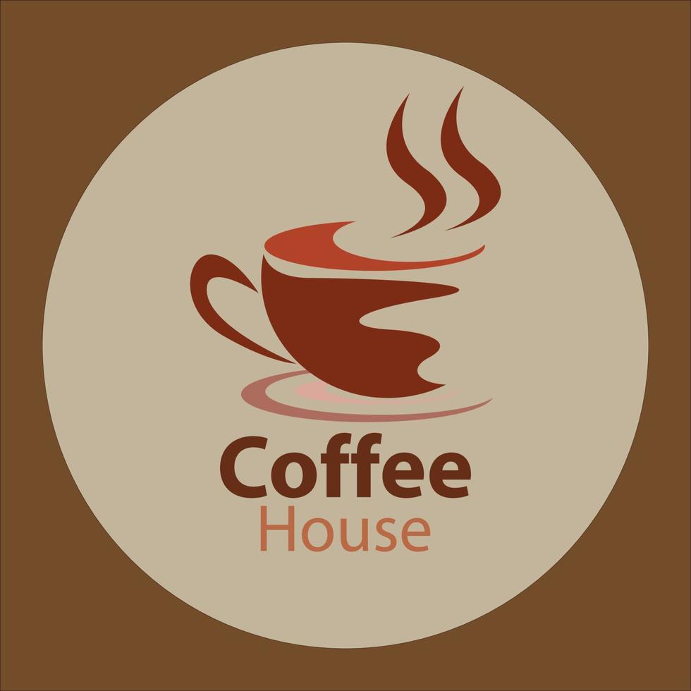 disegno del logo del caffè vettore