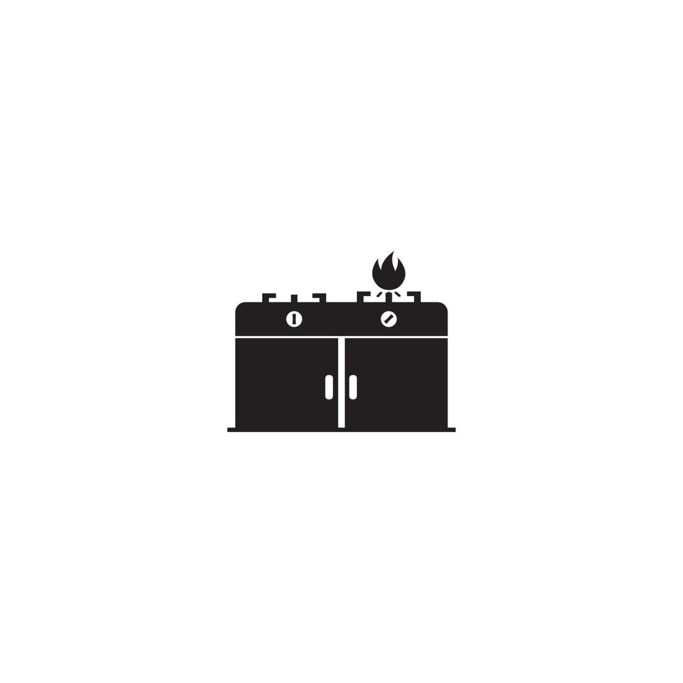 stufa logo modello vettore icona illustrazione