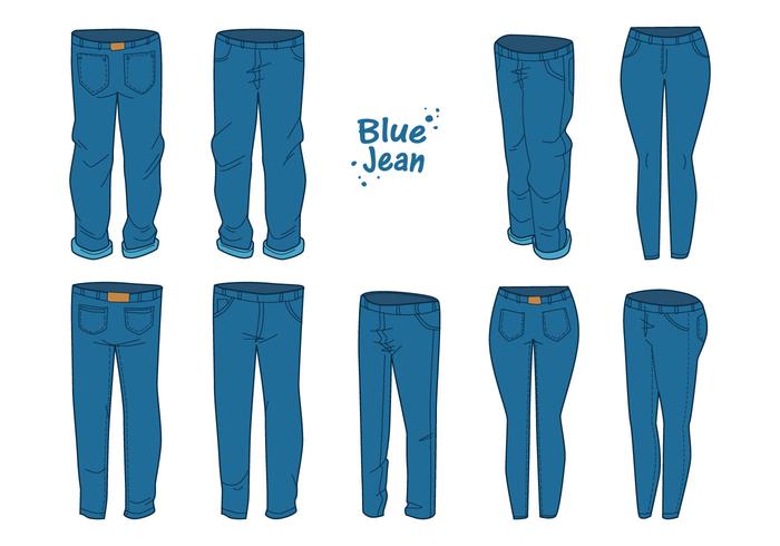 Blue Jean Vector gratuito