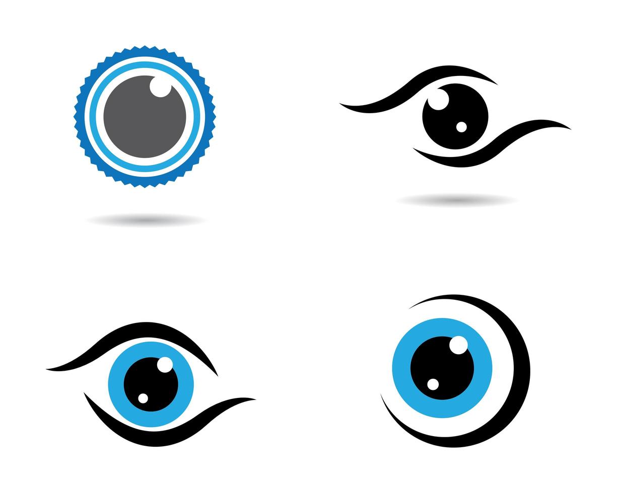 immagini del logo dell'occhio vettore