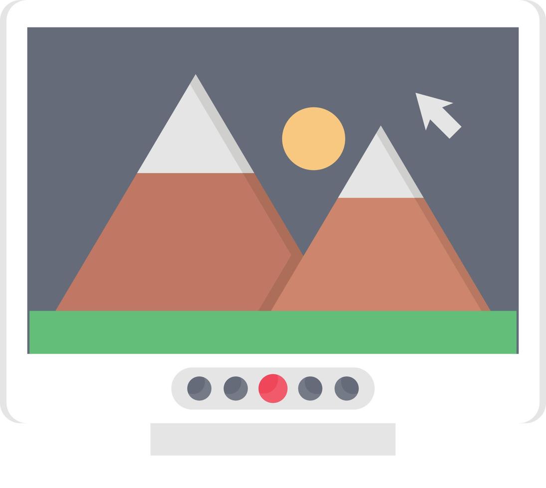 illustrazione vettoriale di foto su uno sfondo simboli di qualità premium. icone vettoriali per il concetto e la progettazione grafica.