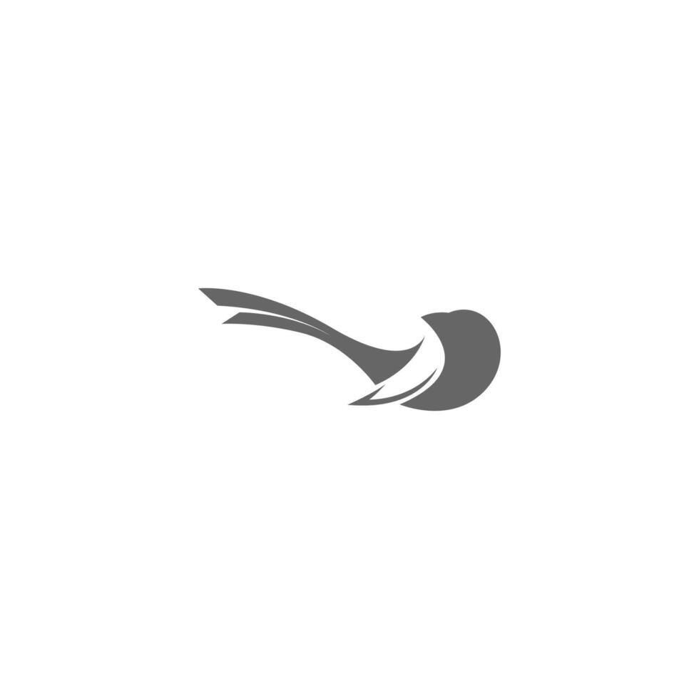 gazza logo icona illustrazione design vettore