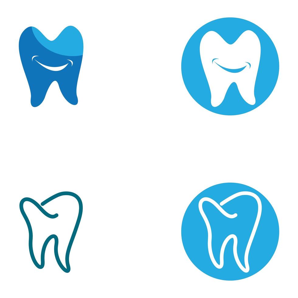 immagini del logo dentale vettore