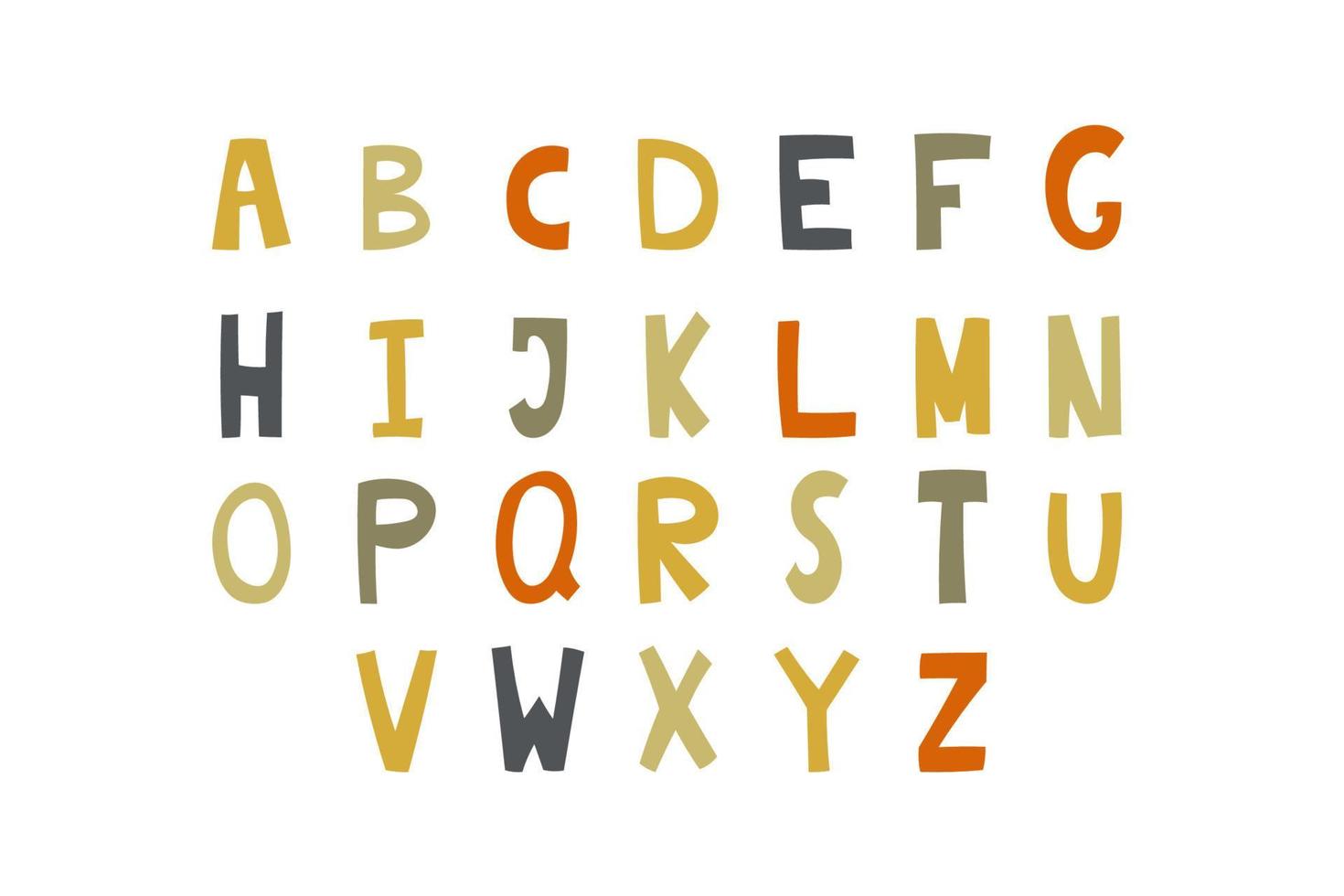 Vintage ▾ lettere per il tuo design. vettore illustrazione su un' bianca sfondo