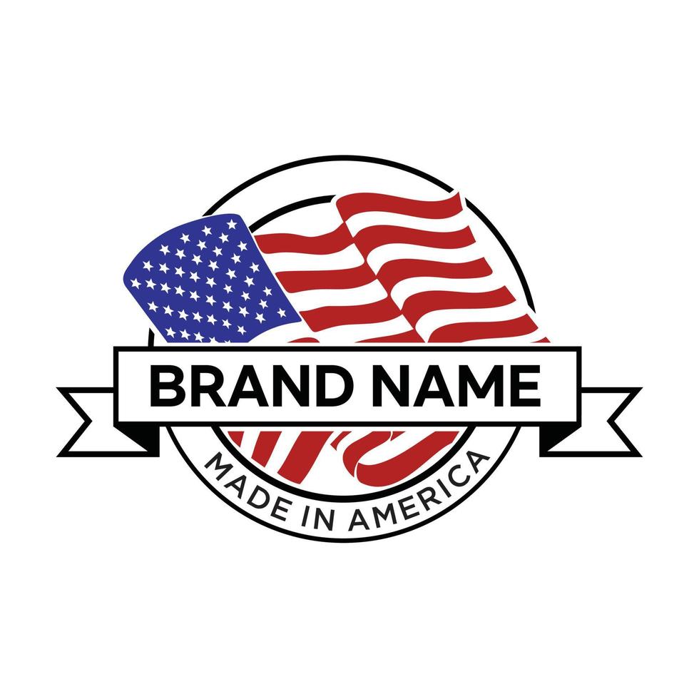 americano bandiera illustrazione vettore per logo Prodotto