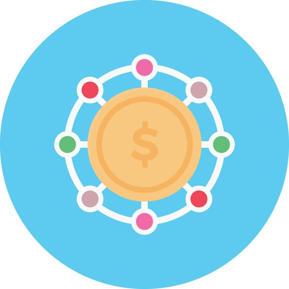 illustrazione vettoriale della rete del dollaro su uno sfondo. simboli di qualità premium. icone vettoriali per il concetto e la progettazione grafica.