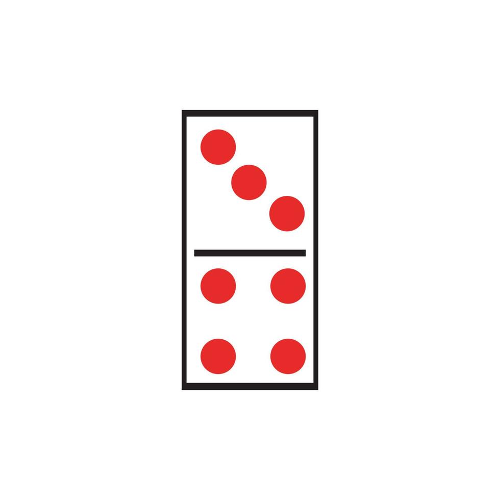 domino icona logo vettore