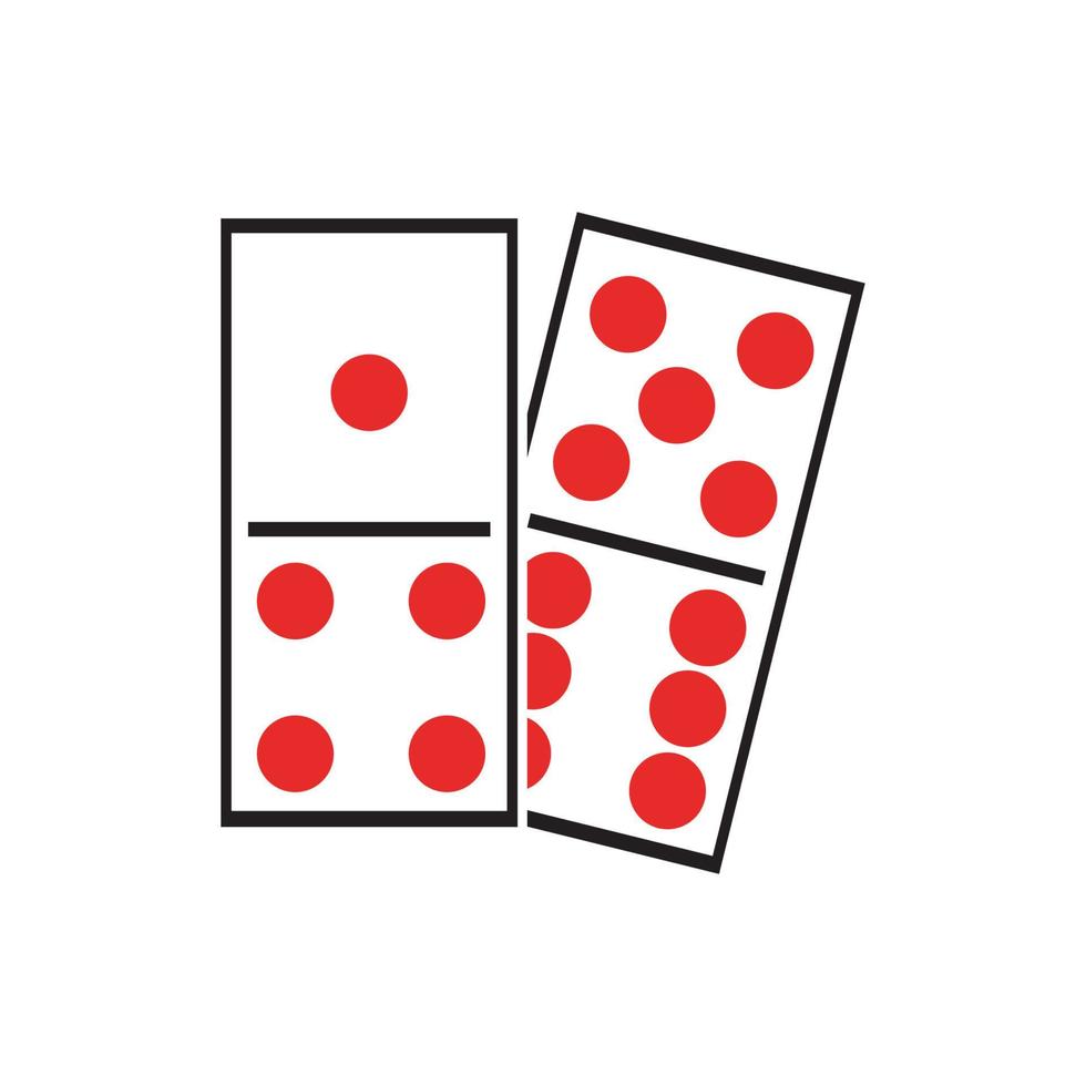 logo di domino Giochi vettore