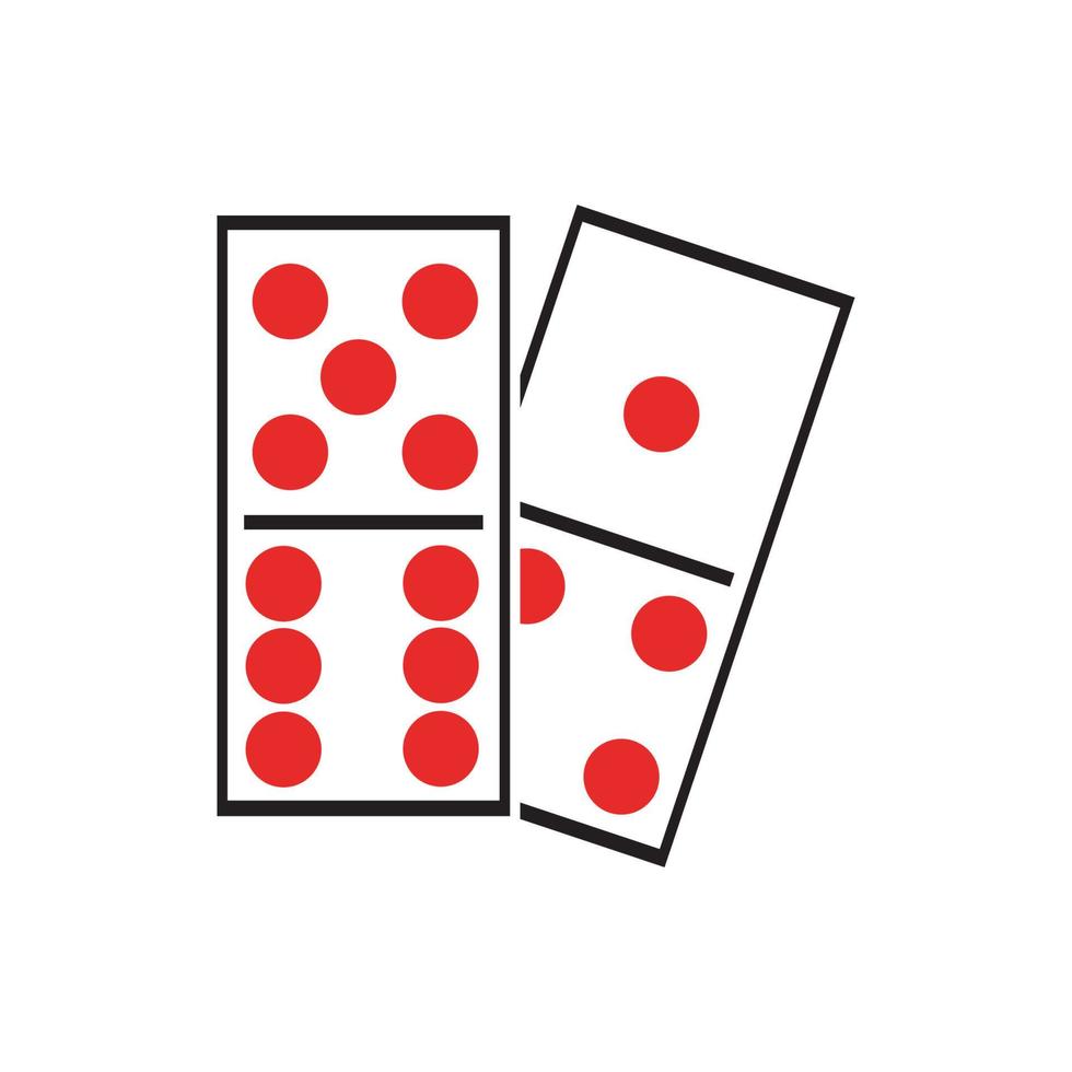 logo di domino Giochi vettore