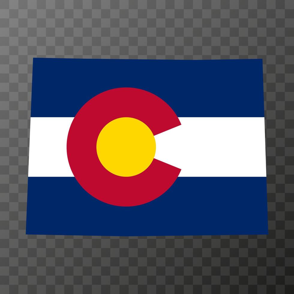 Colorado stato bandiera. vettore illustrazione.