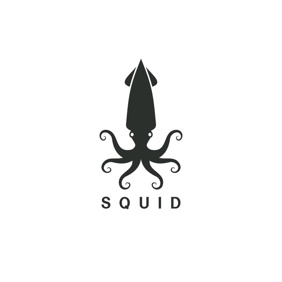 calamaro logo vettore illustrazione design