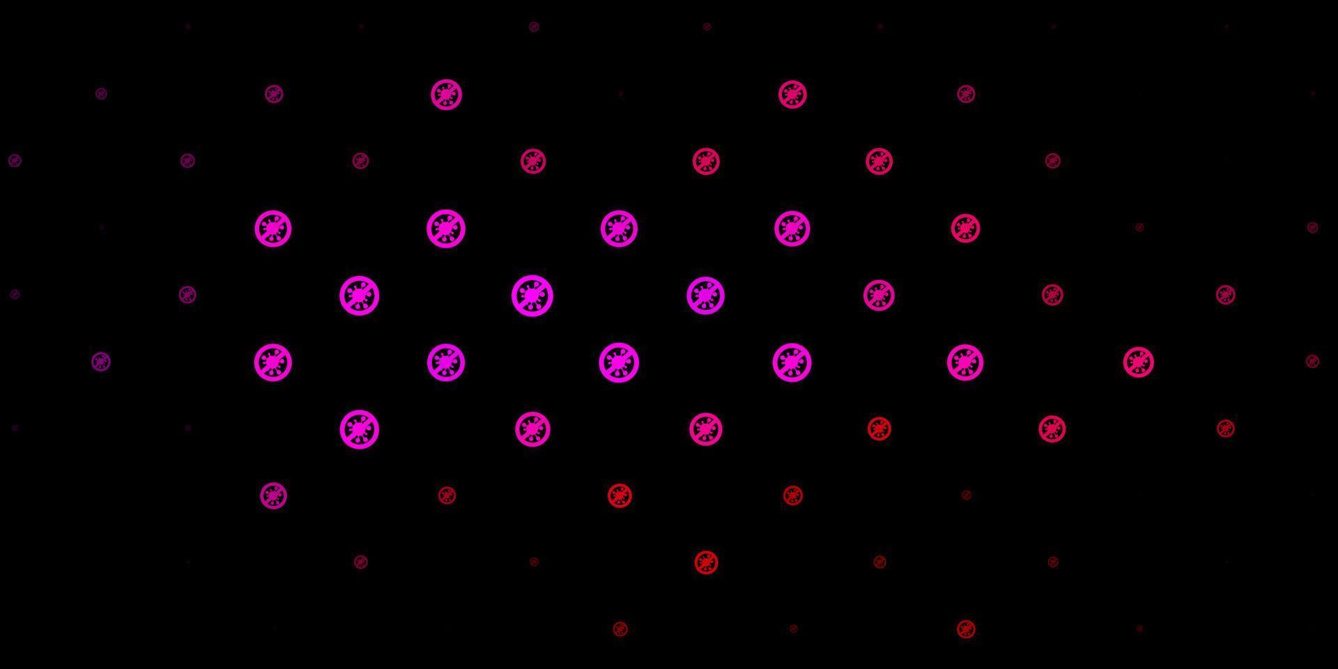 modello vettoriale rosa scuro con segni di influenza.