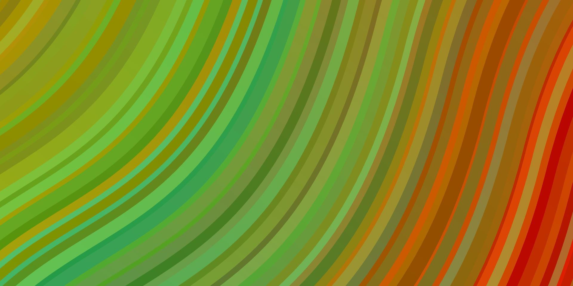 modello vettoriale multicolore chiaro con linee curve.
