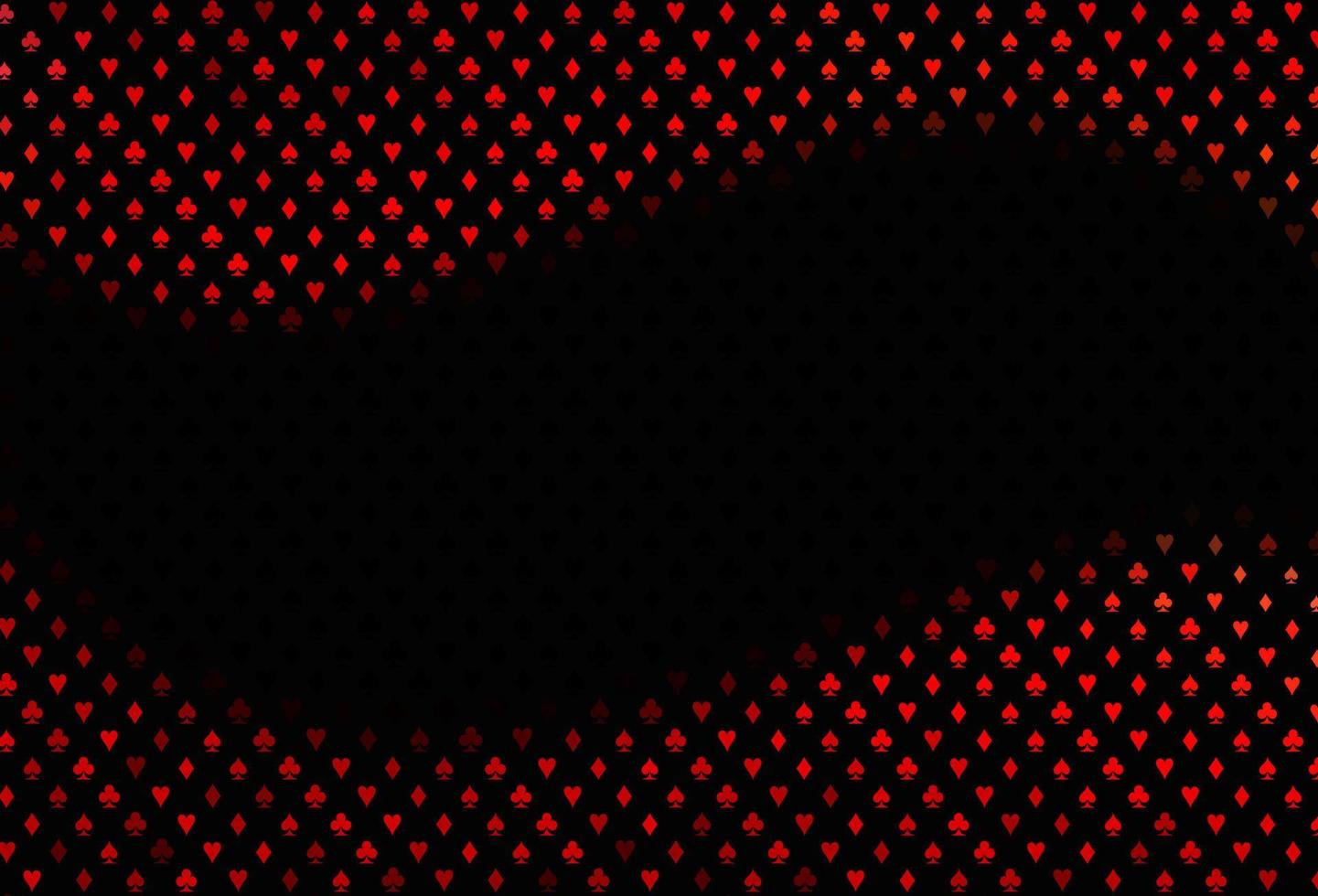 sfondo vettoriale rosso scuro con segni di carte.