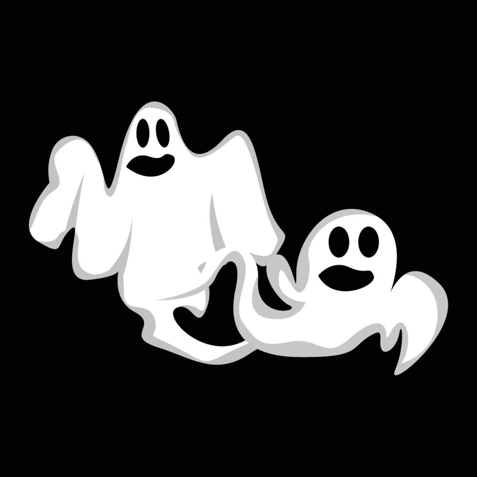 fantasma logo disegno, Halloween icona, Halloween costume illustrazione, celebrazione bandiera modello vettore